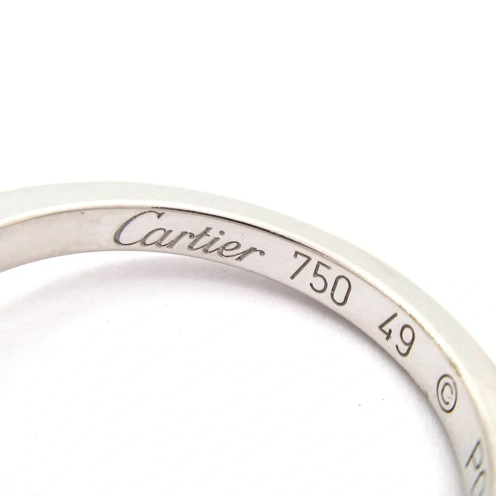 Cartier C Heart Ring 18K White Gold Diamond